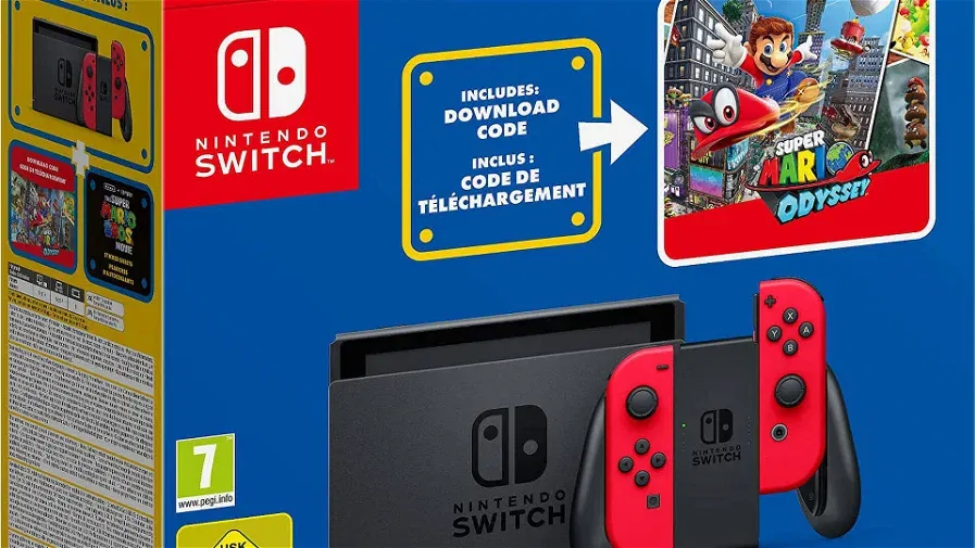 Immagine di Nintendo Switch con Super Mario Odyssey a un super prezzo con questo coupon