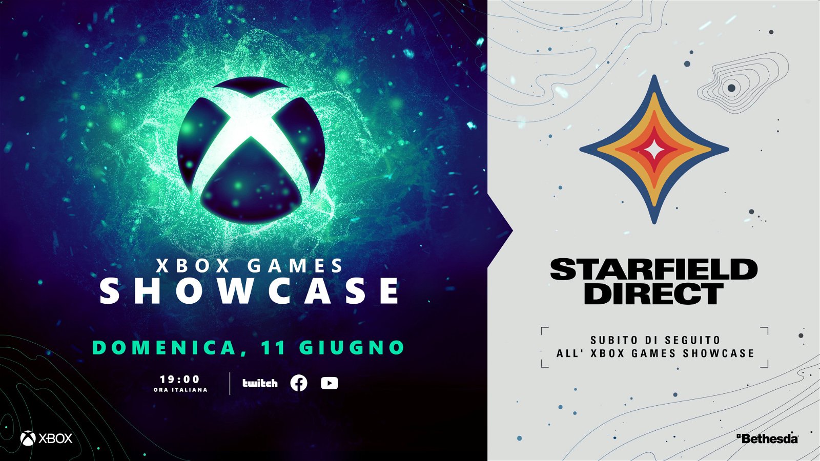 Dove vedere l'Xbox Games Showcase e lo Starfield Direct in italiano