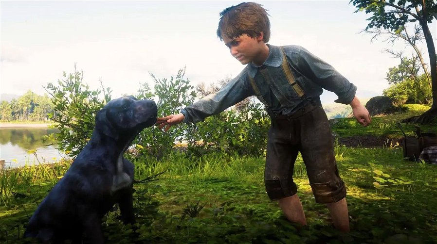 Immagine di Red Dead Redemption 2, addio al cane che interpreta Cain