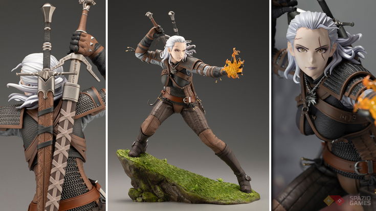 Ecco la statuetta ufficiale dove Geralt è... una ragazzina