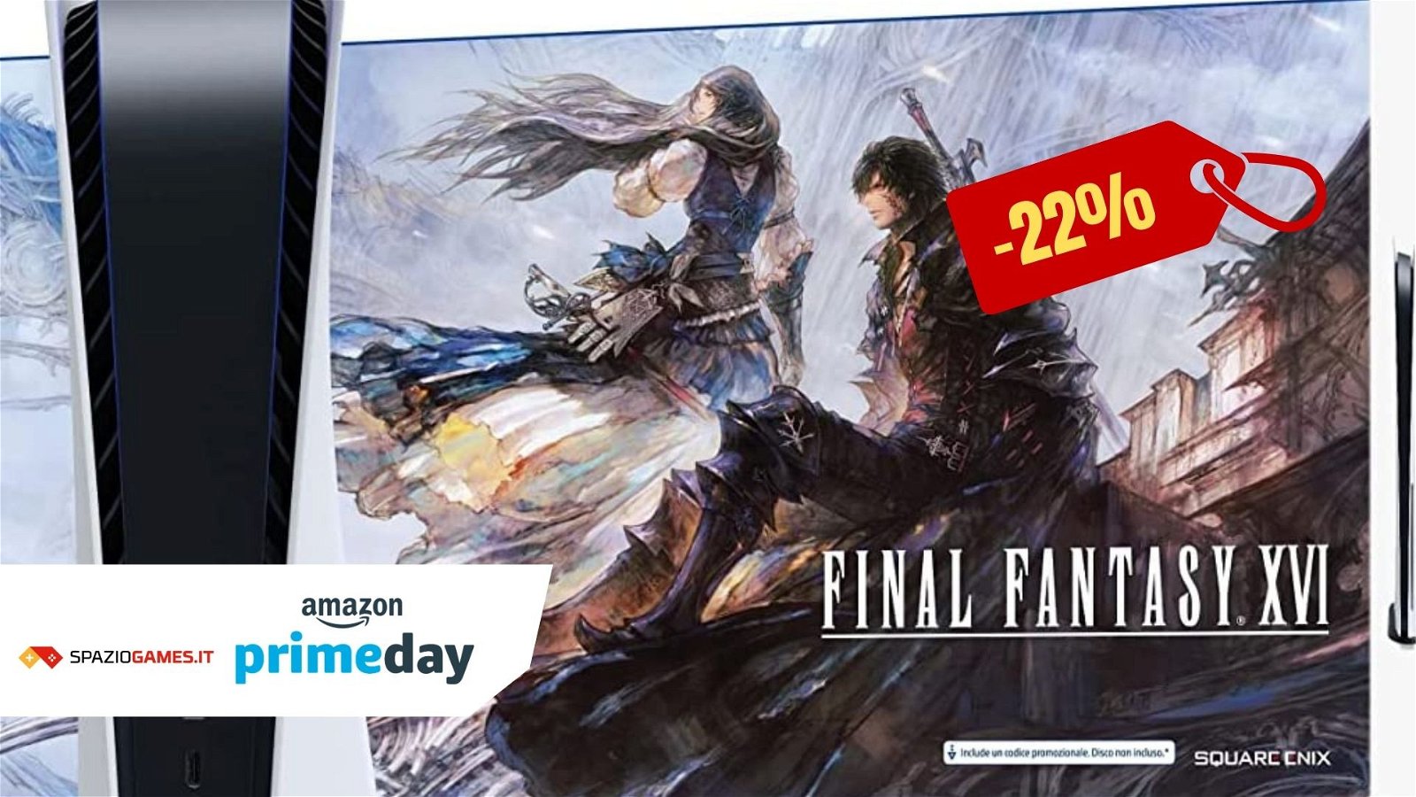 Bundle PS5 standard + Final Fantasy XVI scontato di 70€ per il