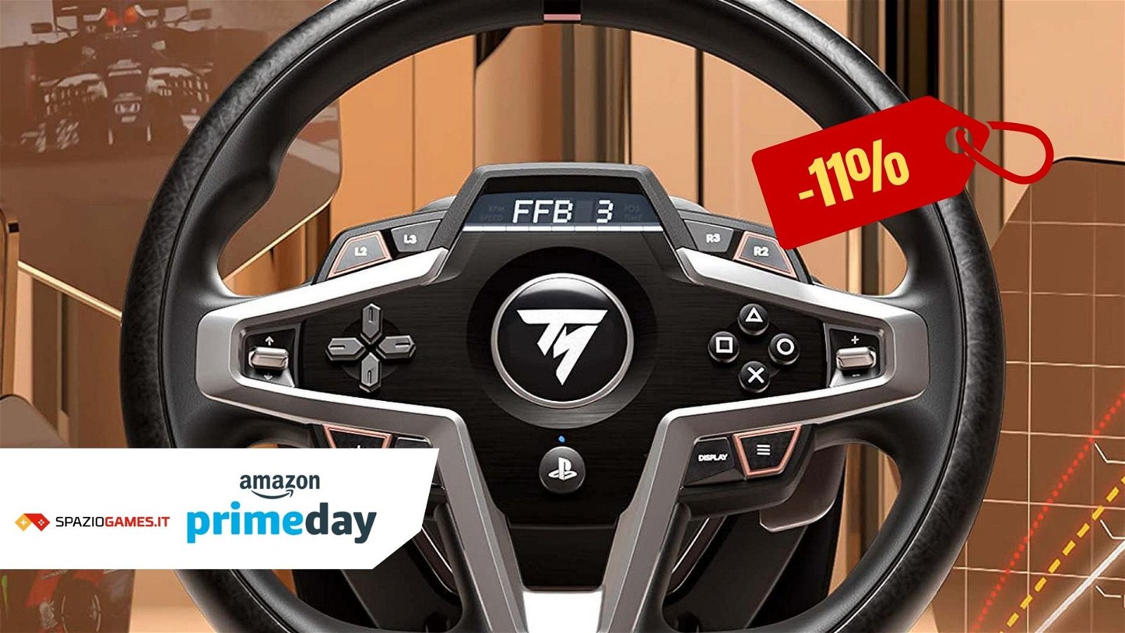 11% di sconto sul Thrustmaster T248, volante gaming + pedali compatibile PS5