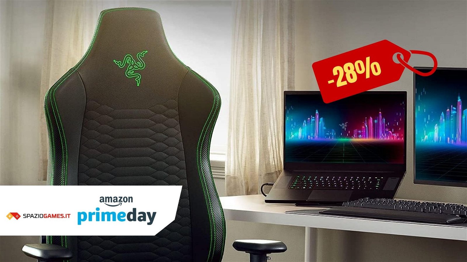 Razer Iskur X, una delle migliori sedie da gaming, scontata per il Prime Day!