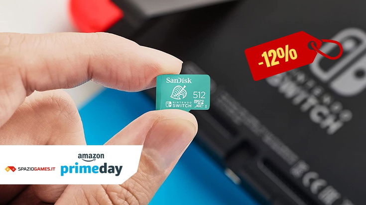 MicroSD SanDisk da 512 GB ufficiale per Nintendo Switch in sconto per il Prime Day!