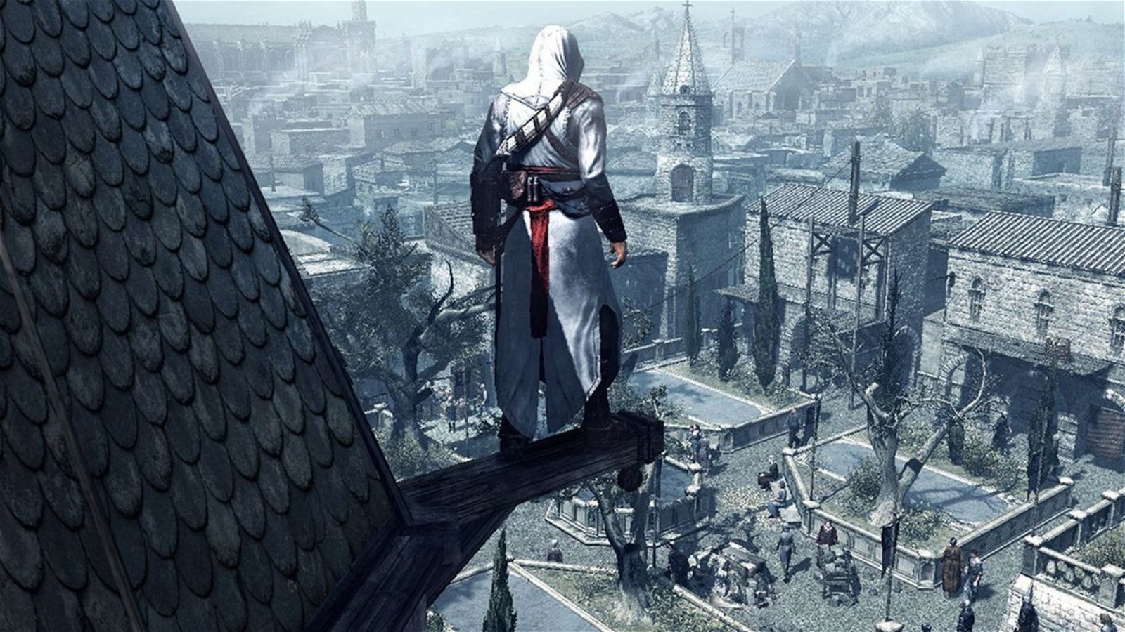 Ассасин крид первая часть. Assassin's Creed 2007. Ассасин Крид 1. Ассасин Крид 1 город. Ассасин Крид 1 ремейк.