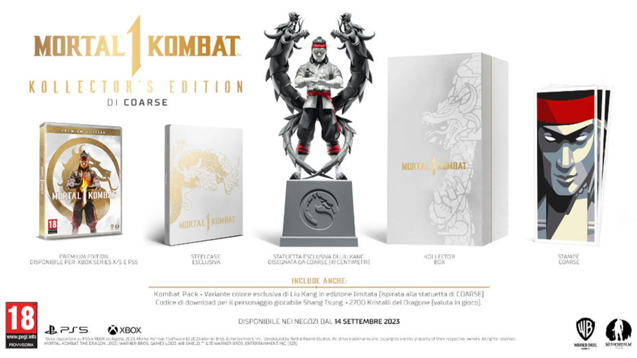 Immagine di Mortal Kombat 1, la titanica Kollector's Edition disponibile da MediaWorld e GameStop