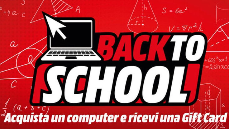 Back to School MediaWorld: acquista un PC o notebook e ricevi una Gift Card fino a 250€