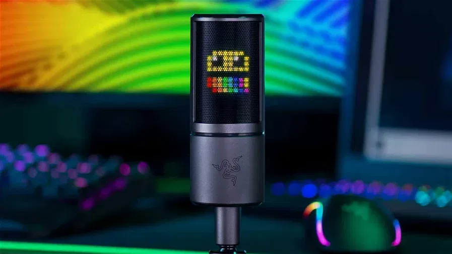 Immagine di Razer Seiren Emote, microfono perfetto per gli streamer, con uno sconto di 60€!