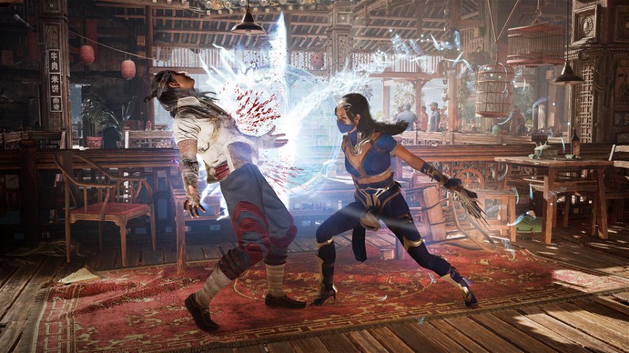 Immagine di Mortal Kombat 1, una fatality cita un film di Tarantino