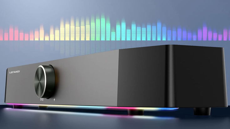 Questa soundbar compatta con LED RGB al prezzo più basso di sempre solo per poche ore!