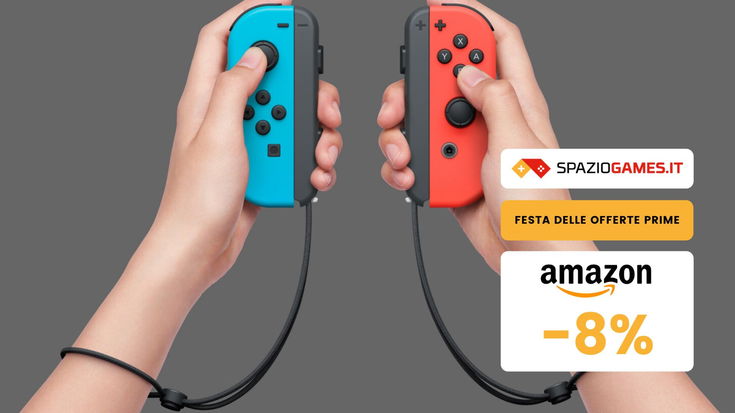 Set Joy-Con Rosso e Blu Neon per Nintendo Switch in sconto!