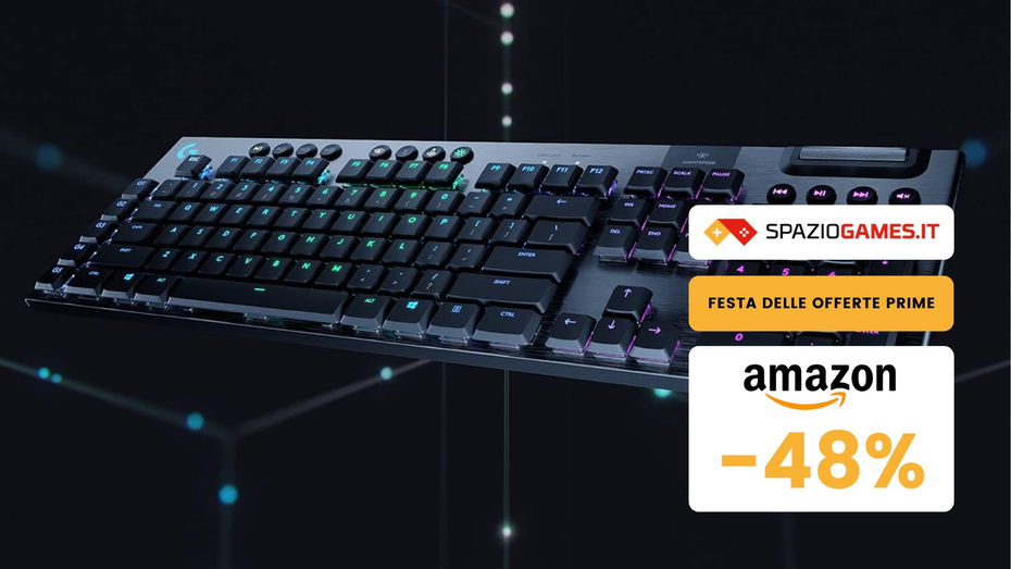 Immagine di Logitech G915 Lightspeed, spettacolare tastiera gaming al prezzo più basso di sempre!