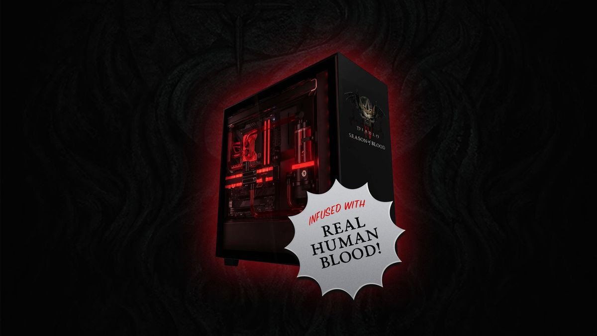 Diablo 4 celebra la Stagione 2 regalando un PC... con vero sangue umano