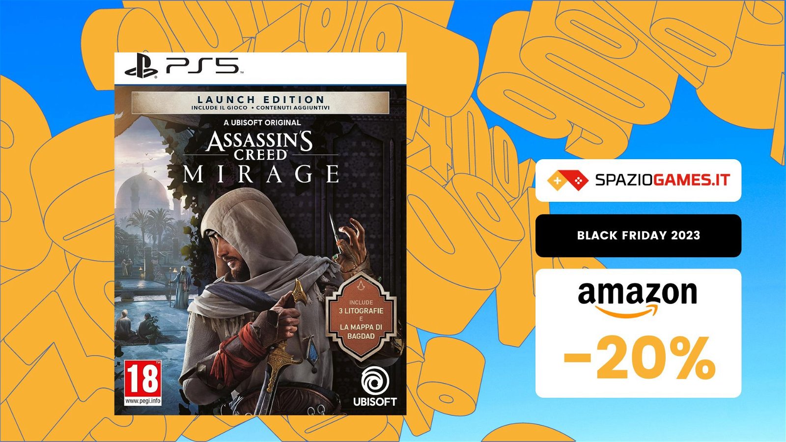 Offerta Black Friday su Assassin's Creed Mirage per PS5: 20% di