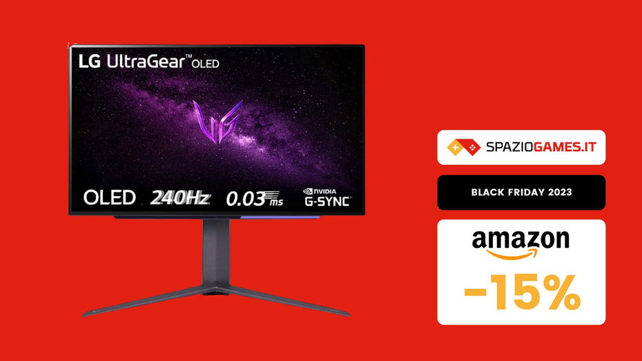 Immagine di Monitor gaming LG OLED 27" a prezzo record! (-300€)