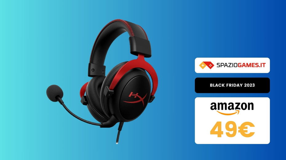 Immagine di HyperX Cloud II: cuffie da gioco IDEALI per PC e console, disponibili a soli 49€!