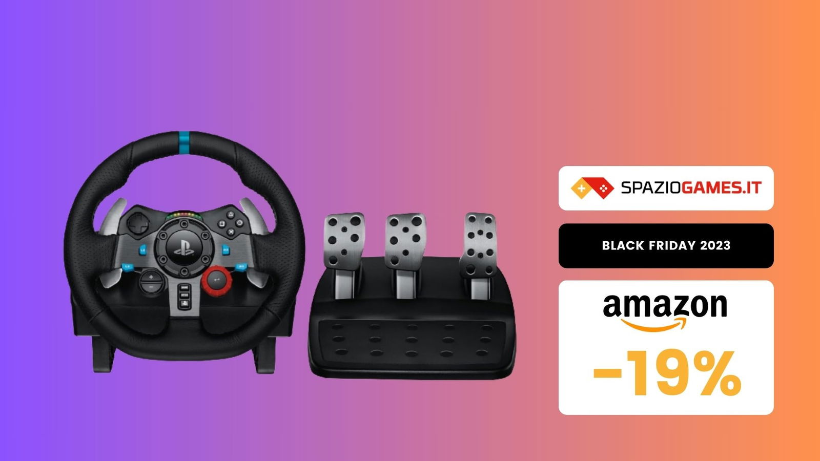 Logitech G29 a un PREZZO INCREDIBILE! Solo 199€ per uno dei volanti da  gaming più apprezzati! - SpazioGames