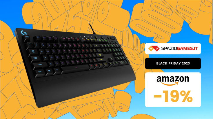 Ottimo prezzo per la tastiera gaming Logitech G213 Prodigy! Sconto del 19%!