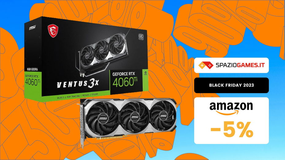 Immagine di MSI GeForce RTX 4060 Ti VENTUS a un PREZZO MAI VISTO! (433€)