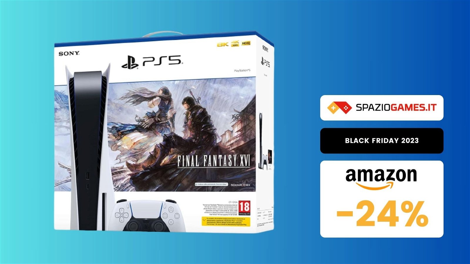 CALO di prezzo imperdibile per il bundle PS5 + Final Fantasy XVI: ora a soli 469€