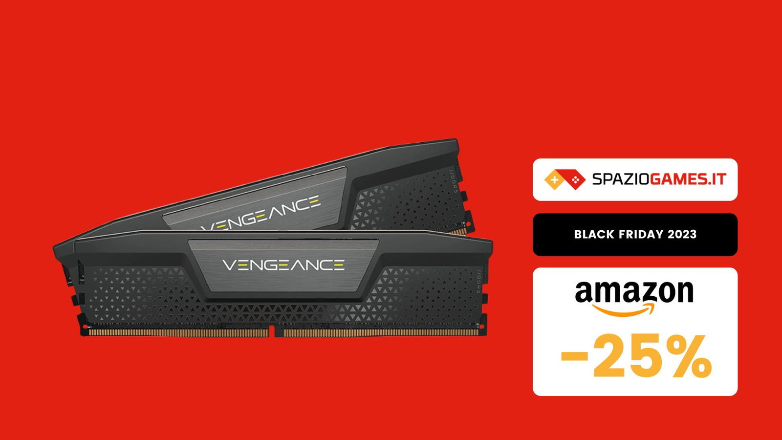 SCONTO BOMBA sulle memorie DDR5 Corsair Vengeance (2x16GB)! (-25%)