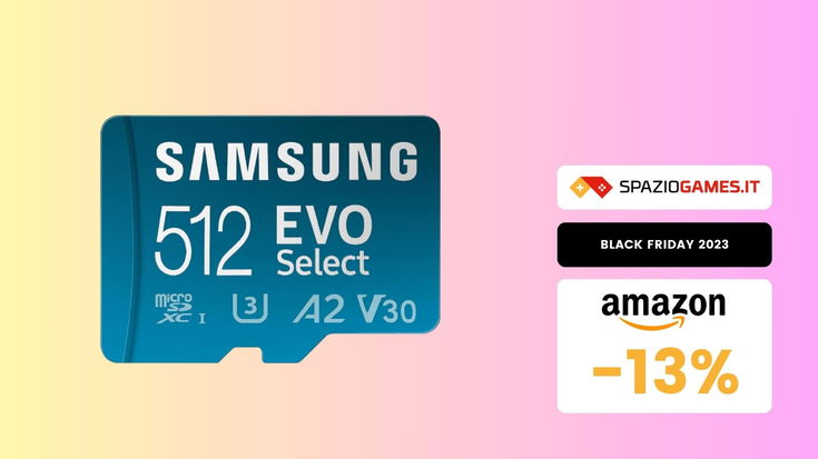 STRAORDINARIO SCONTO su questa microSD da 512GB! PREZZO MAI VISTO!