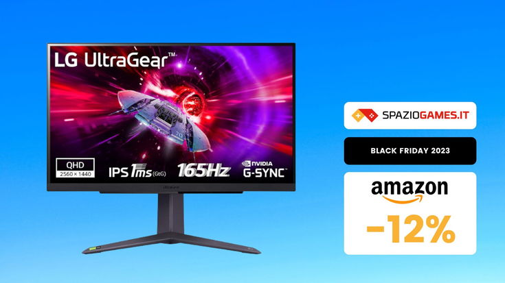 Monitor gaming LG UltraGear 27" QHD a PREZZO MAI VISTO per il Black Friday!