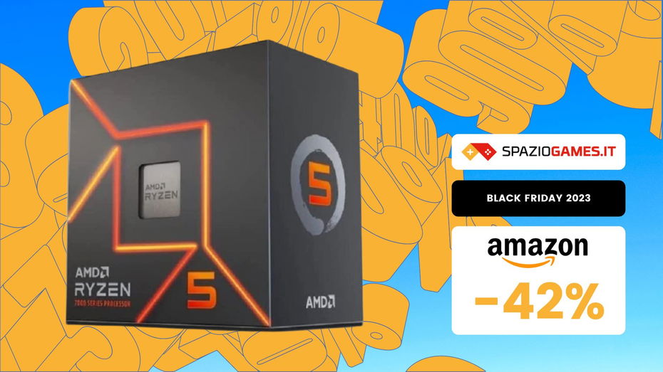 Immagine di AMD Ryzen 5 7600 a un PREZZO  IMPERDIBILE su Amazon! (-42%)