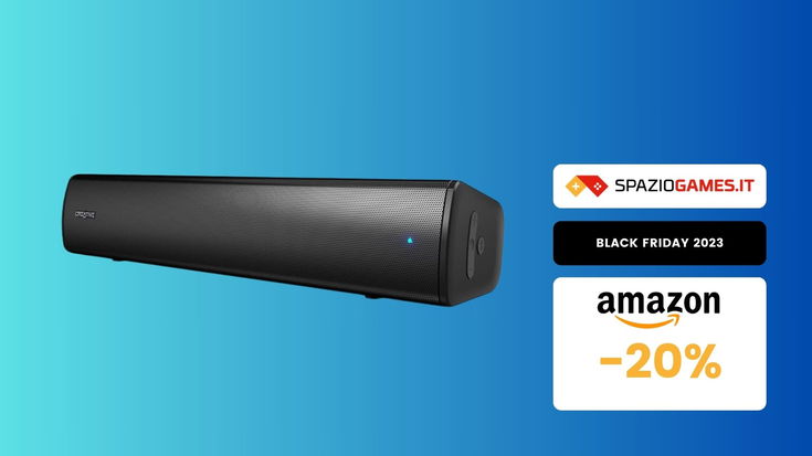 OFFERTA IMPERDIBILE su questa soundbar compatta per PC: solo 40€