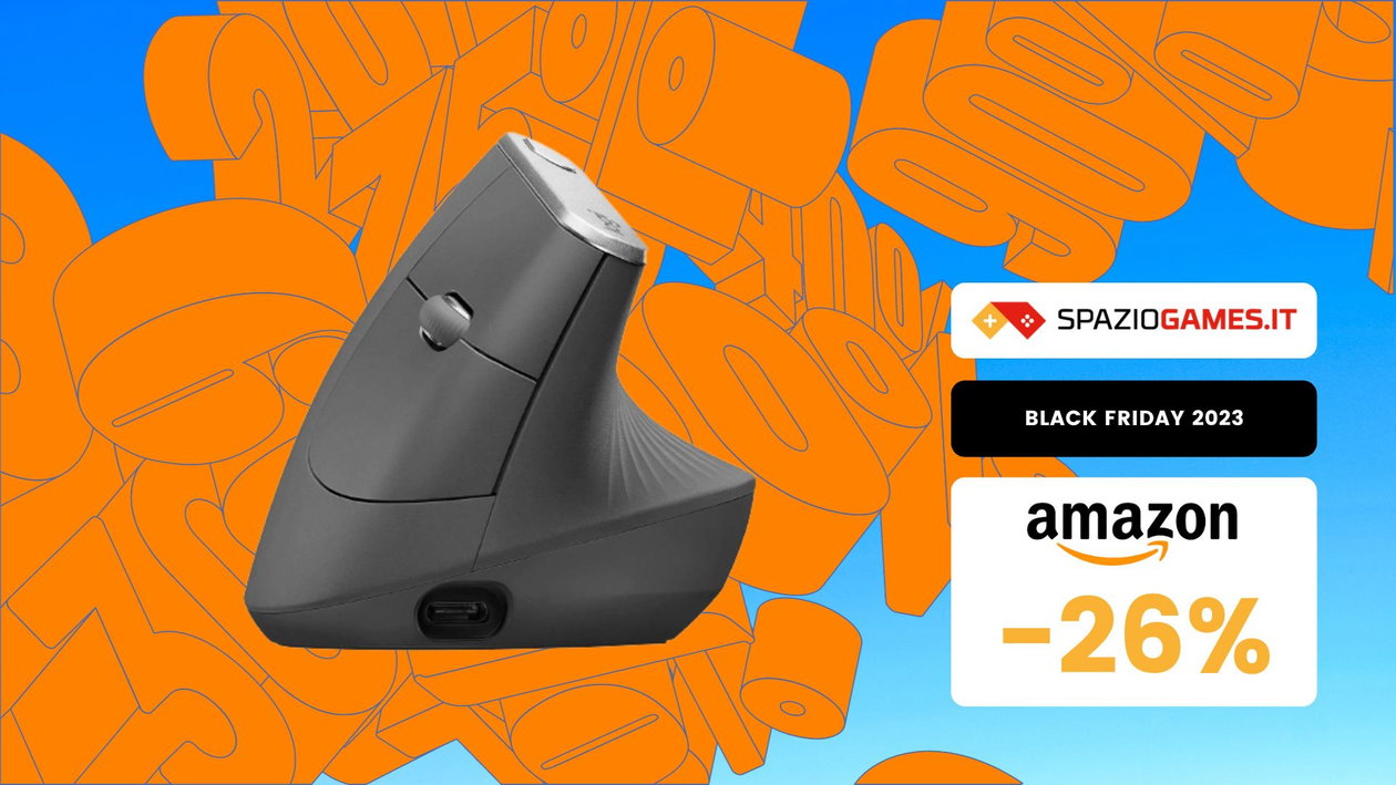 Immagine di Mouse Logitech MX Verticale a un PREZZO MAI COSI' VANTAGGIOSO!