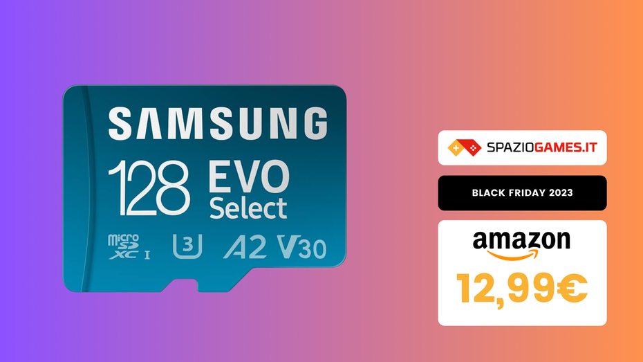 Immagine di Micro SD Samsung a un prezzo CLAMOROSO: 12,99€ per 128GB