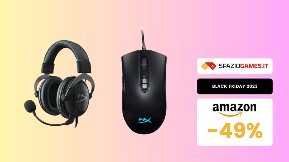 Immagine di HyperX Combo Cuffie e Mouse Gaming a Prezzo SCONTATISSIMO! (-49%)