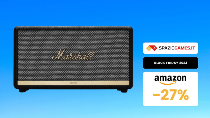 Questa FANTASTICA cassa bluetooth Marshall oggi è scontata del 27%! INCREDIBILE