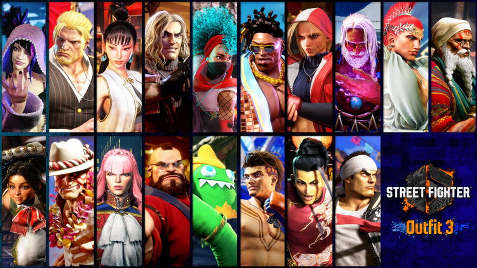 Immagine di Street Fighter 6, il pacchetto Outfit 3 dà il via alla sfilata dei costumi extra