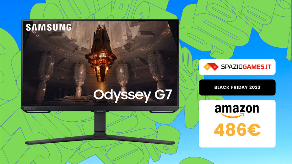 Immagine di Samsung Odyssey G7 28" 4K in offerta al Black Friday: 486€!