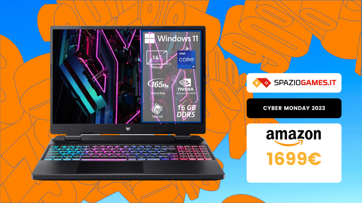 Acer Predator Helios Neo 16 scontato di 100 euro per il Cyber Monday!