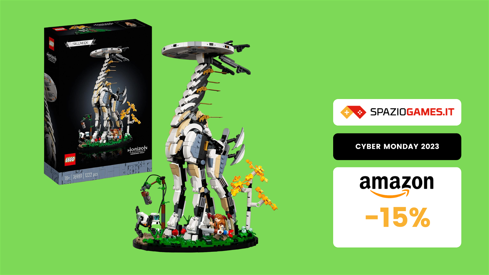 Il LEGO Collolungo di Horizon ora in offerta su Amazon!