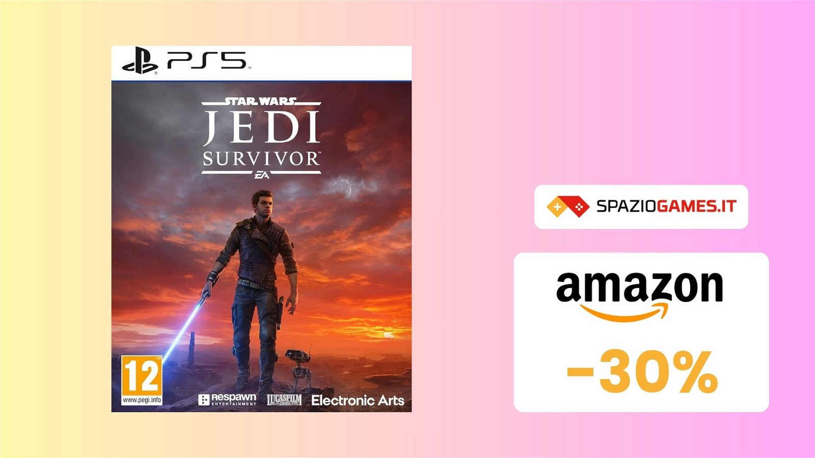 Star Wars Jedi Survivor per PS5 al PREZZO PIU' BASSO di sempre! -30%