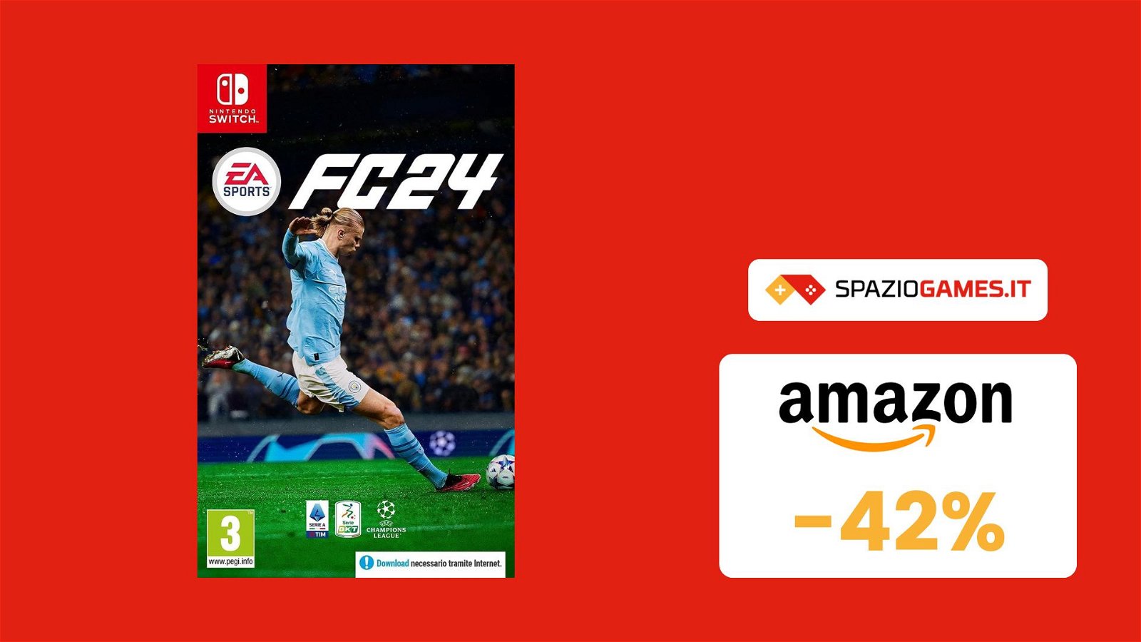 EA Sports FC 24 per Nintendo Switch al MINIMO STORICO! Lo paghi meno di 35€!