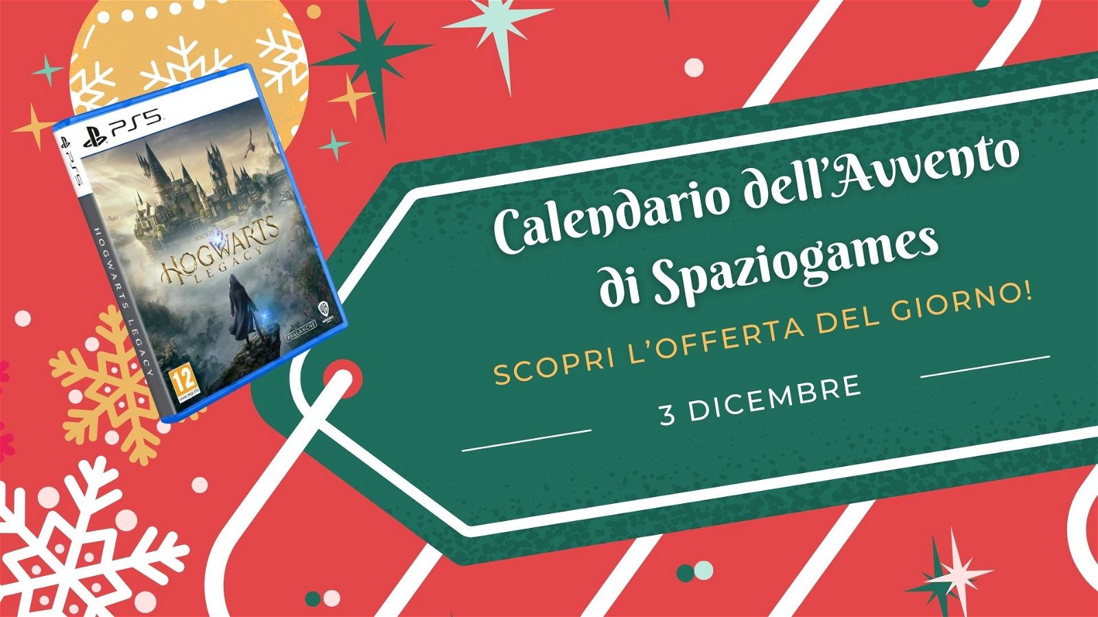 Calendario dell'avvento di Spaziogames: scopri l'offerta del 3 dicembre