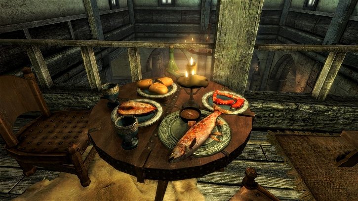 Immagine di Cosa succede se in Skyrim compri tutto il cibo e lo mangi in una sola volta? Niente di buono