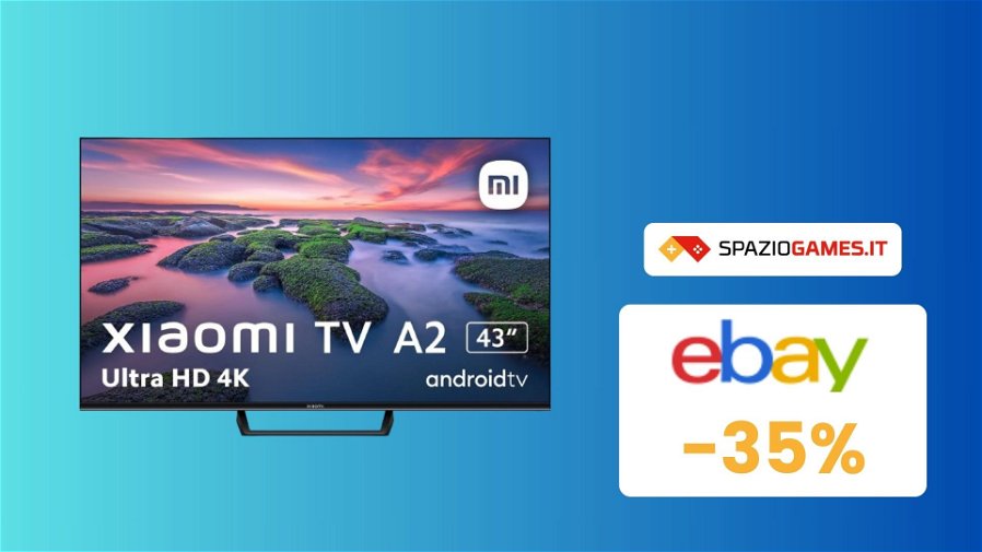 Immagine di Smart TV Xiaomi 43" a PREZZO STRACCIATO: solo 249€ su eBay!