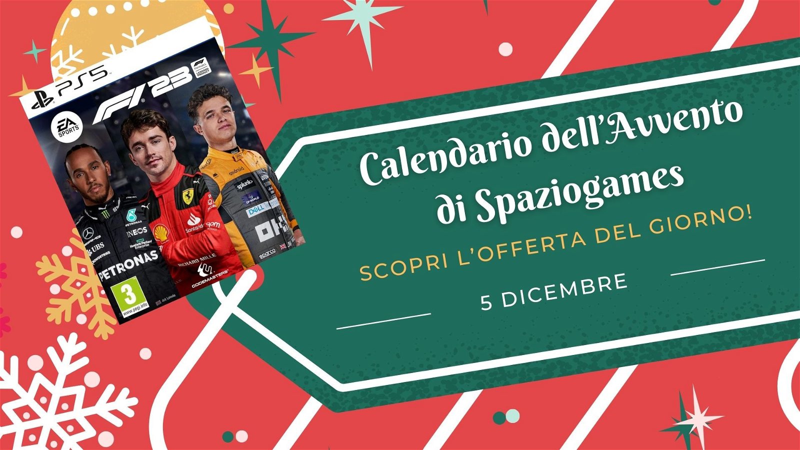 Calendario dell'avvento di Spaziogames: scopri l'offerta del 5 dicembre