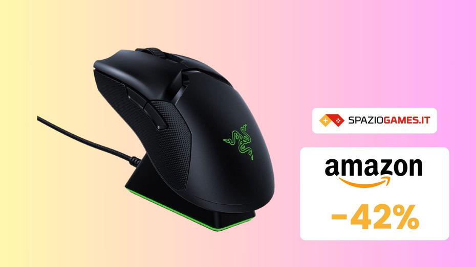 Immagine di Razer Viper Ultimate, mouse gaming al TOP a meno di 100€! -42%