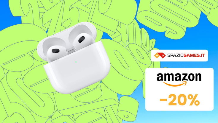 AirPods di 3ª Generazione a un PREZZO STELLARE su Amazon! Sconto del 20%!