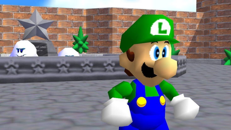 Super Mario 64, compare online una sequenza multiplayer ufficiale con Luigi