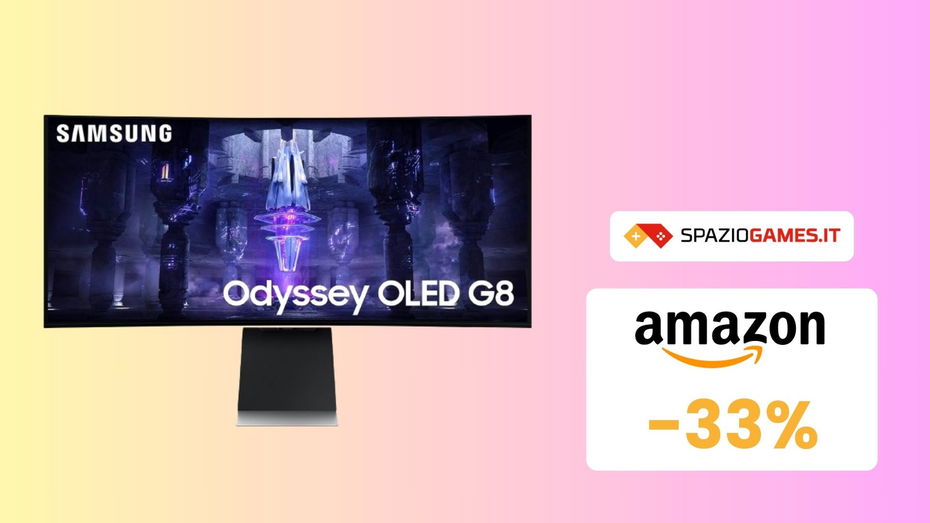 Immagine di Samsung Odyssey OLED G8, eccellente monitor gaming a un PREZZO MAI VISTO!