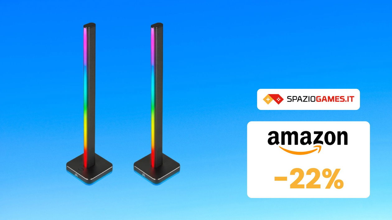 Immagine di Trasforma la tua postazione gaming con le lampade RGB Corsair! Sconto del 22%!
