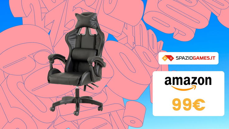 Nuovo anno con comfort e stile? La sedia gaming Baroni Toys può essere vostra a SOLI 99€!