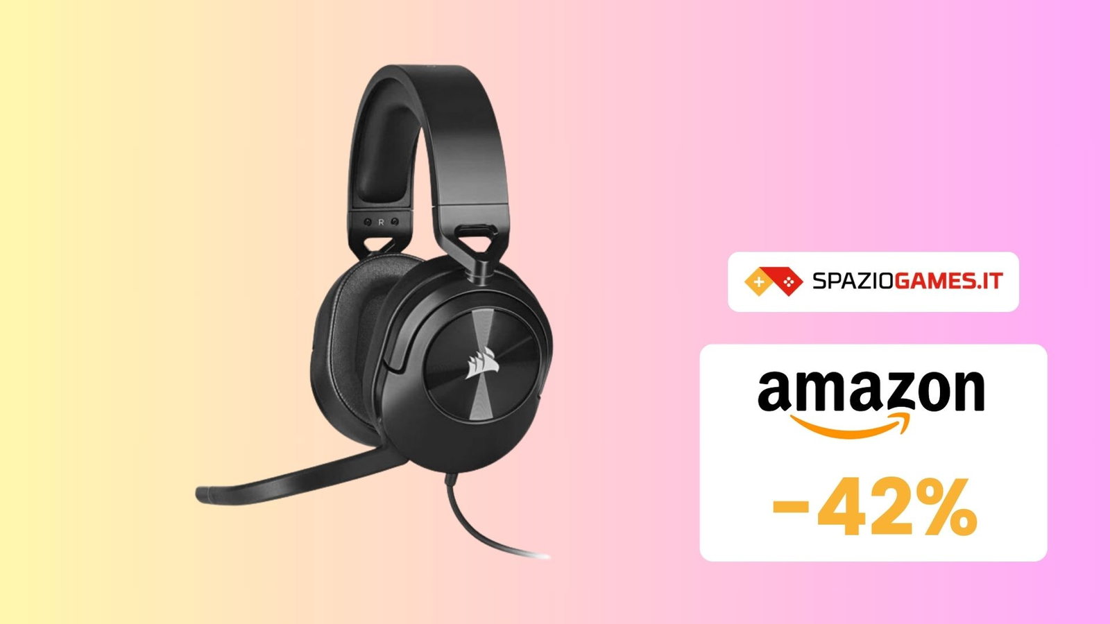 Corsair HS55 Surround: cuffie gaming ECCEZIONALI a soli 49,99€!